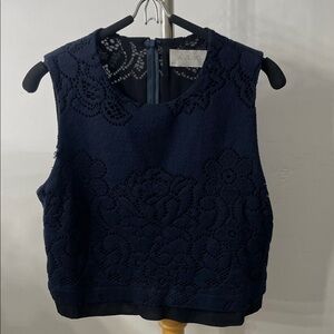 A.L.C. Midnight Blue Lace Top
